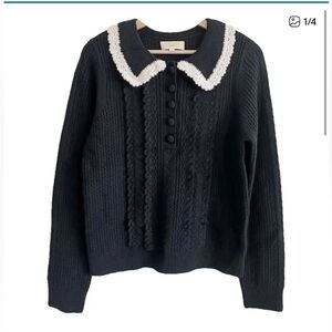 Sézane Frances Sweater - Black